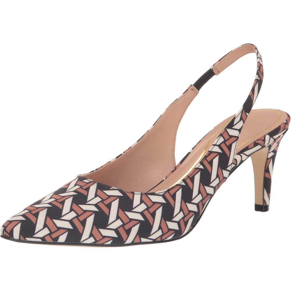 image:imageCole Haan Womens 65mm High Heel Vandam SlingRattan Printed Faille