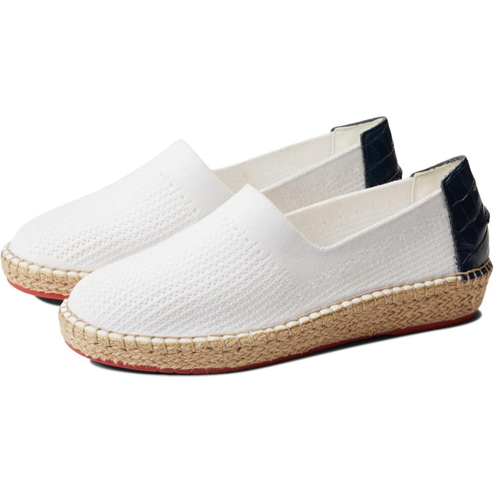 image:imageCole Haan Womens W14241Optic White Knit Moonlit Ocean Leather True Red Outsole