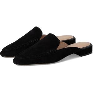 Cole Haan Womens Pollina Scalloped Mules(Black Suede)