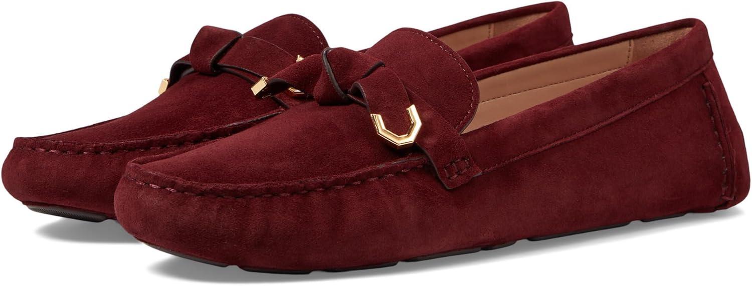 image:imageCole Haan Womens Evelyn Bow DriverBloodstone Suede