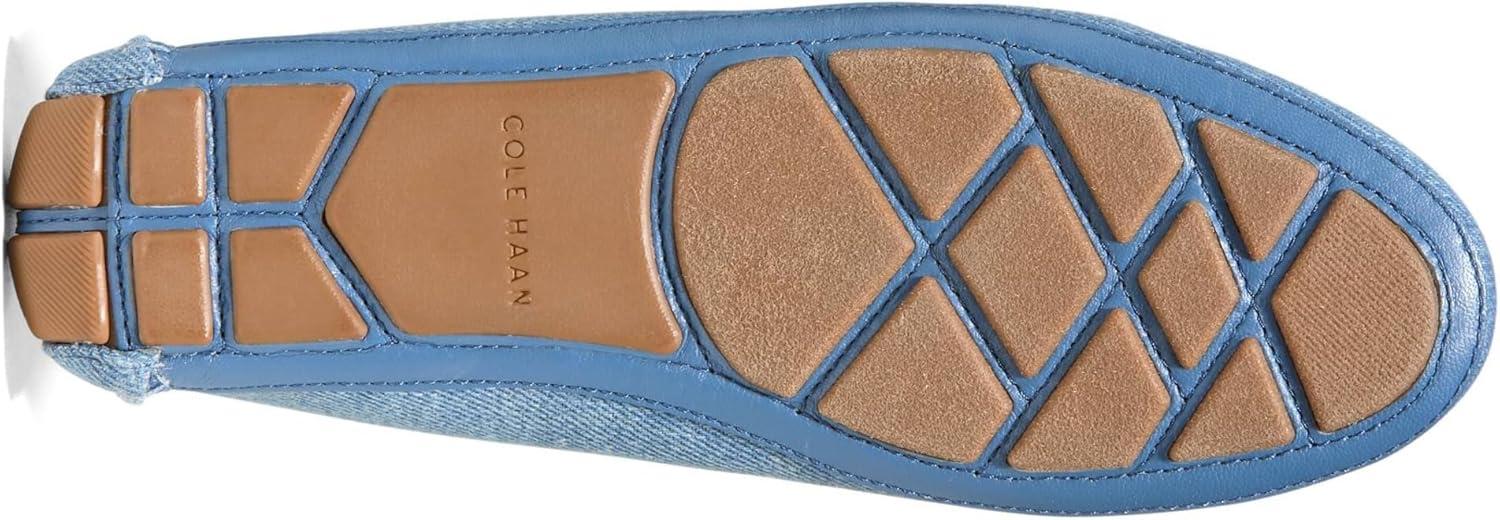 image:imageCole Haan Womens Evelyn Bow DriverLight DenimDark DenimPecan Leather