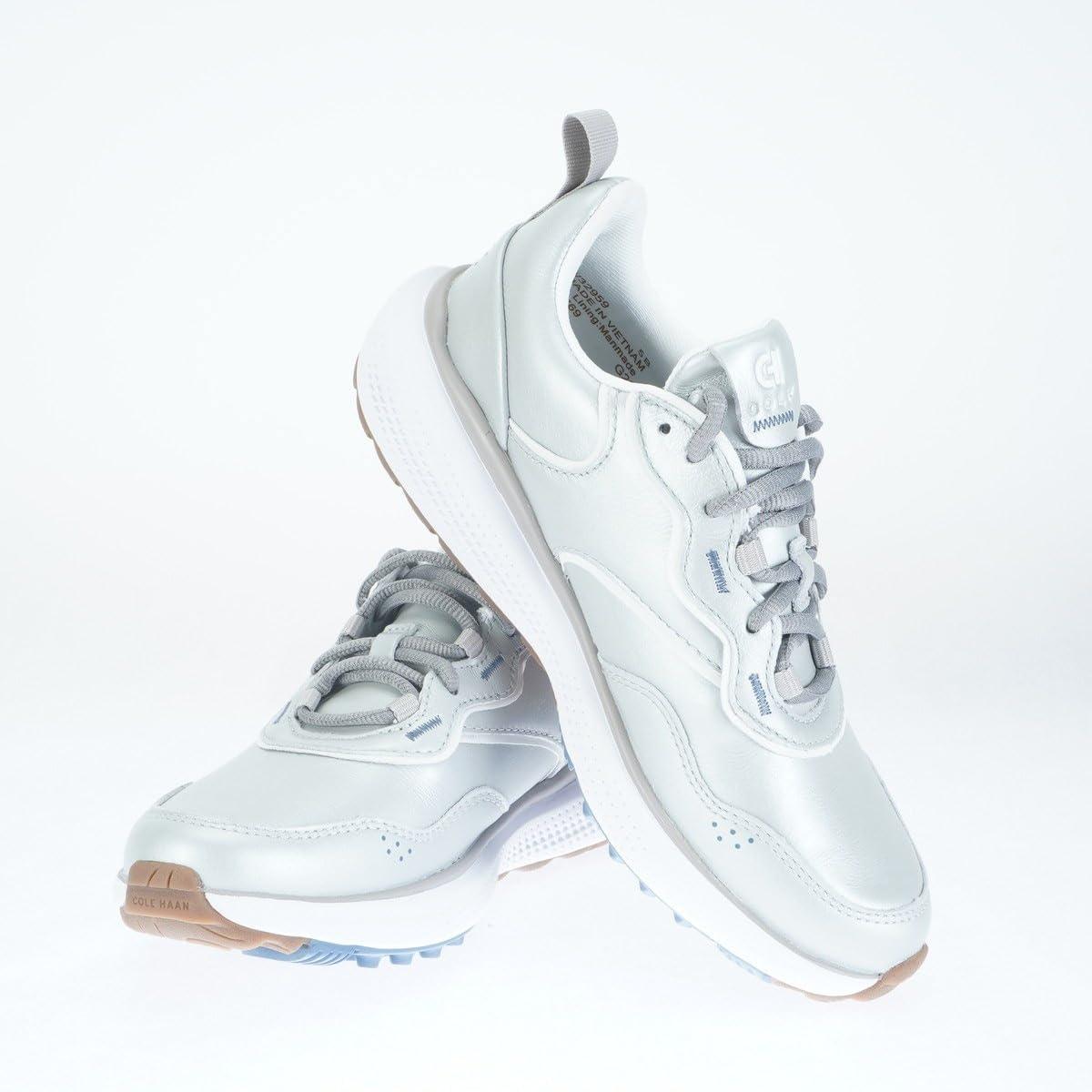 image:imageCole Haan Womens Zerogrand Fairway 20 GolfMetallic SilverFrost GrayOptic White Wp