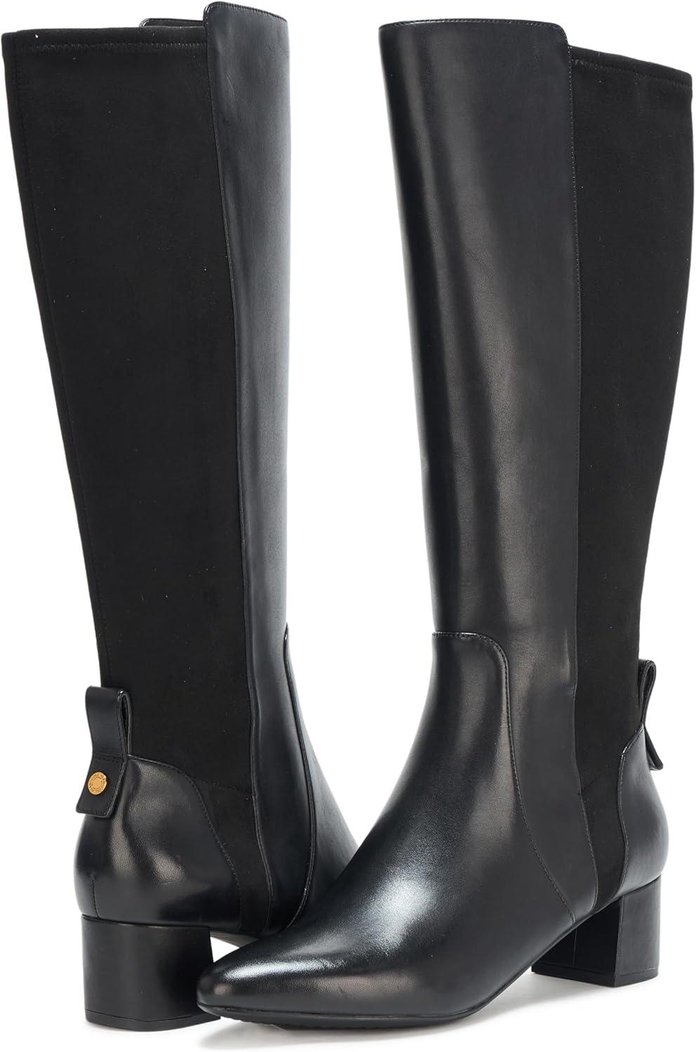 image:imageCole Haan womens The Goto Block Heel TallBlack Leather