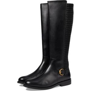 Cole Haan womens Clover Stretch Tall Boot(Black Leather)