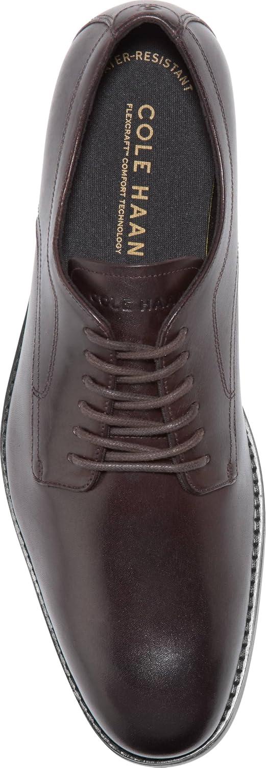 image:imageCole Haan Harmon Grand Plain Toe OxfordsDark ChocolateBlack
