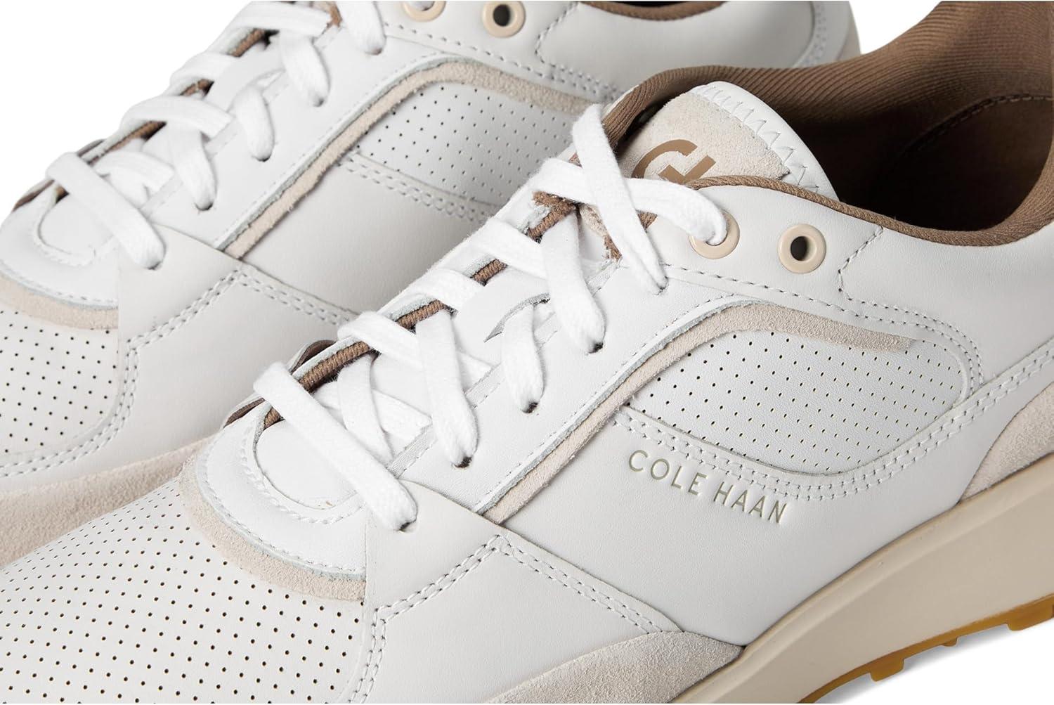 image:imageCole Haan Mens Grand Crosscourt Downtown SneakersOptic WhiteSilver Lining