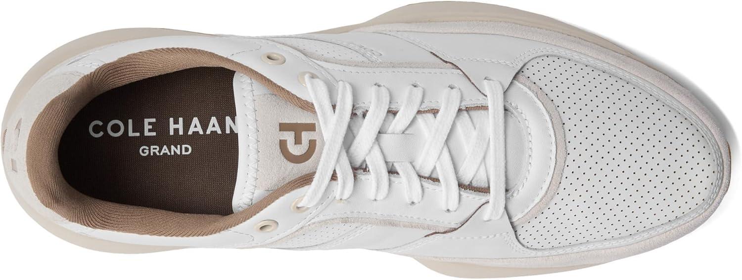 image:imageCole Haan Mens Grand Crosscourt Downtown SneakersOptic WhiteSilver Lining