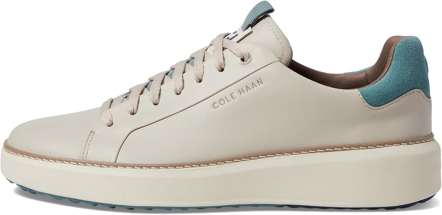 image:imageCole Haan Mens Grandpro Rally Canvas Court SneakersSilver LiningTrellisIvory
