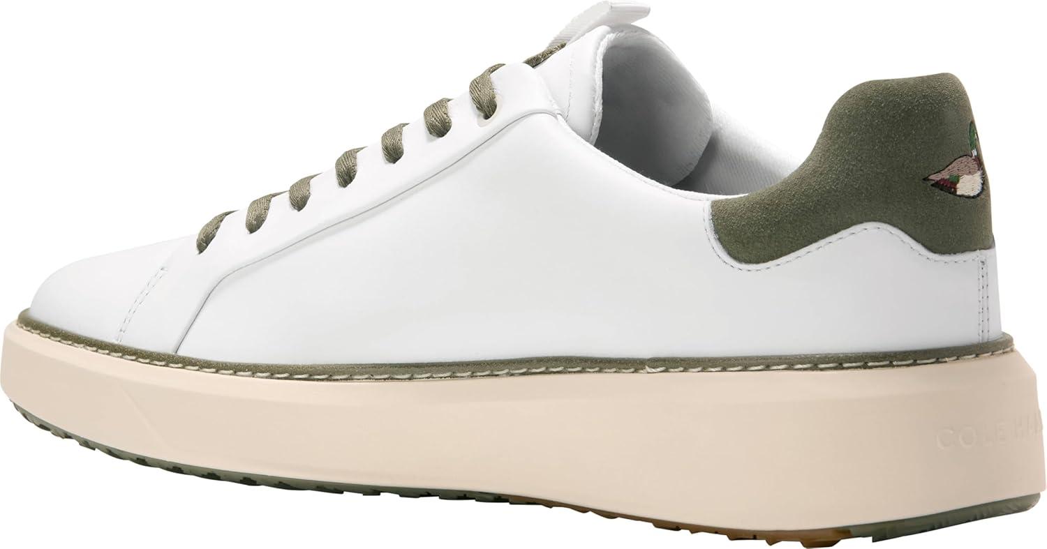 image:imageCole Haan Mens Grandpro Topspin Golf SneakersWhite SuedeWaterproof