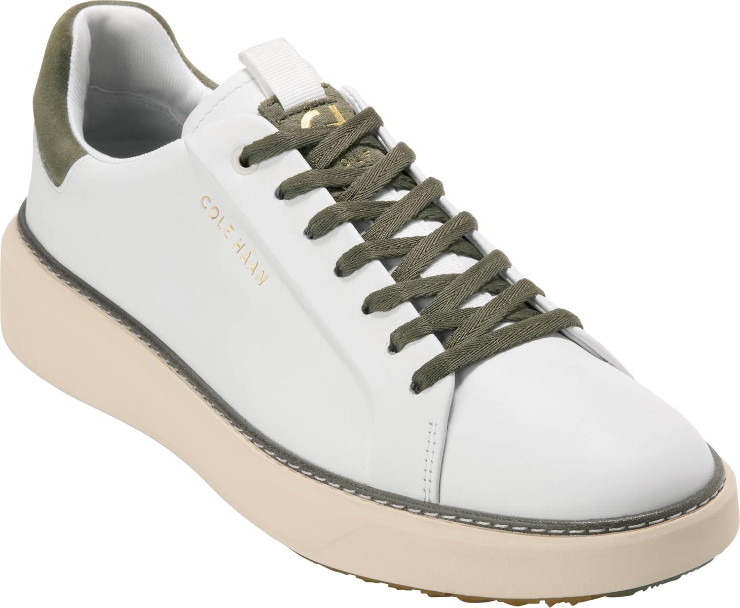 image:imageCole Haan Mens Grandpro Topspin Golf SneakersWhite SuedeWaterproof