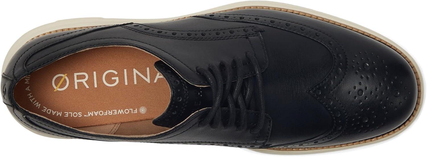 image:imageCole Haan Mens OriginalGrand Remastered Wingtip OxfordsBlackIvory