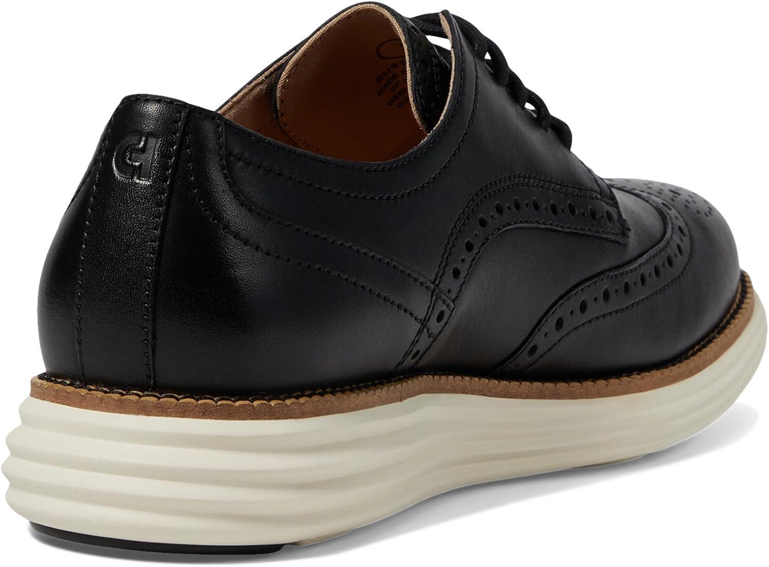 image:imageCole Haan Mens OriginalGrand Remastered Wingtip OxfordsBlackIvory