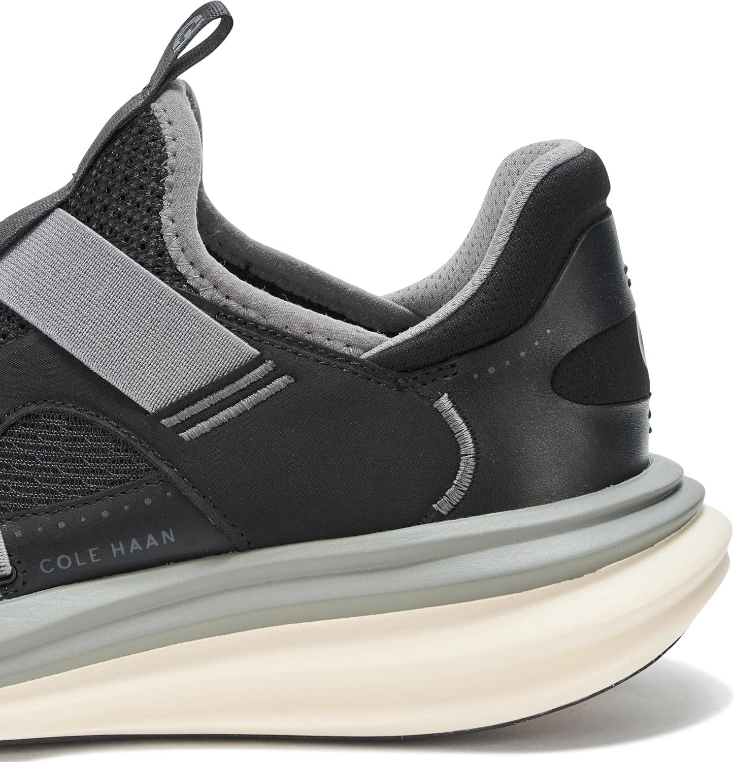 image:imageCole Haan Mens Originalgrand Quadstar Monkstrap RunningBlackQiet ShadeIvory
