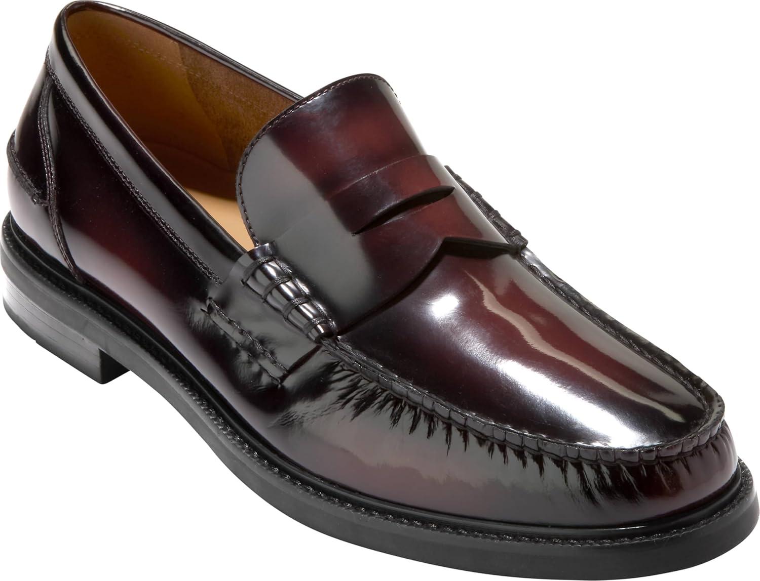 image:imageCole Haan Mens Pinch Prep Penny LoaferBurgundy Box Brush OffBlack