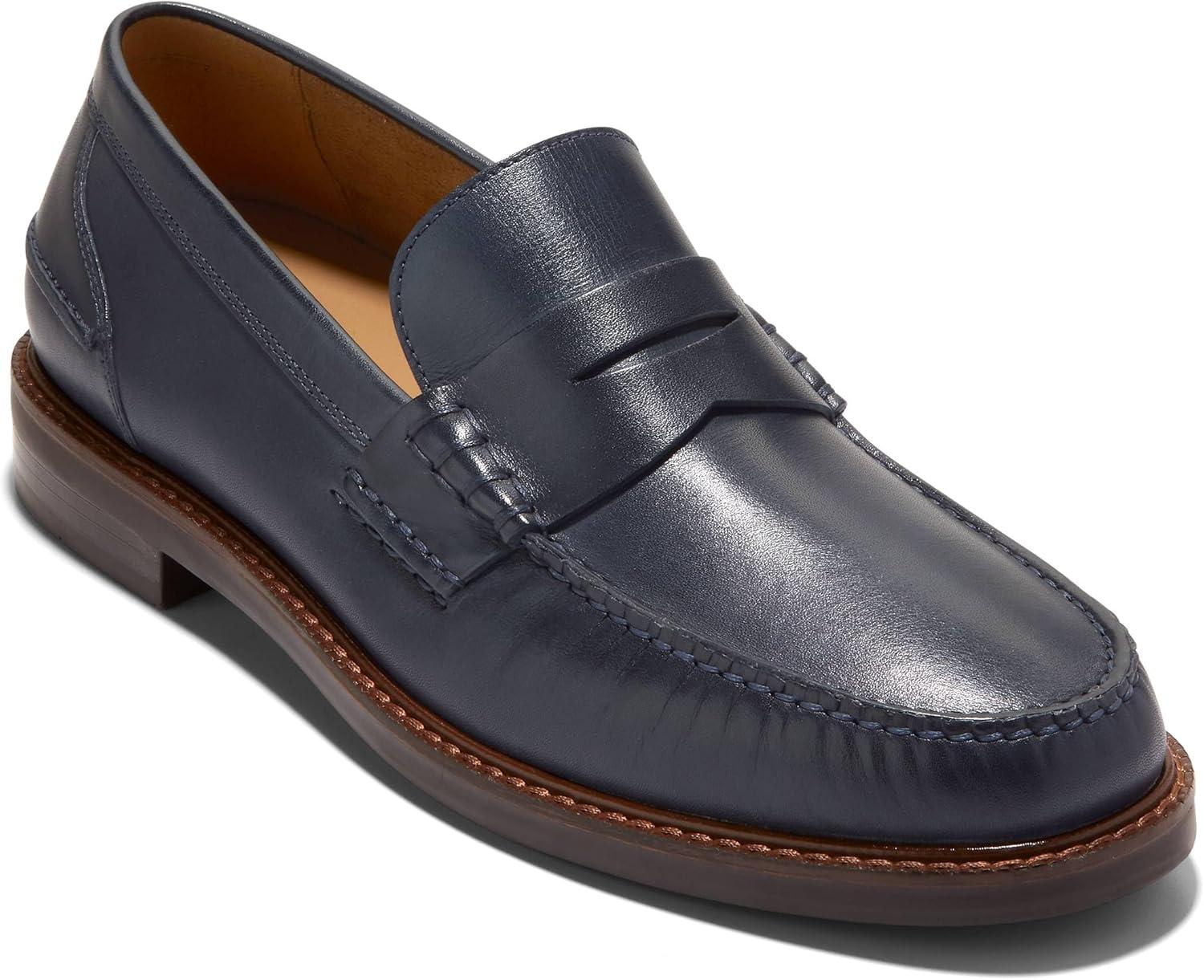 image:imageCole Haan Mens Pinch Prep Penny LoaferNavy BlazerDark Chocolate