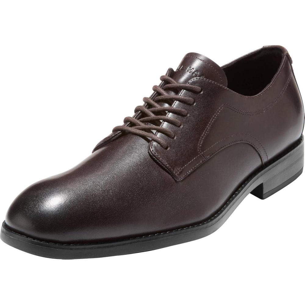 image:imageCole Haan Harmon Grand Plain Toe OxfordsDark ChocolateBlack
