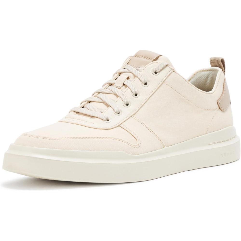 image:imageCole Haan Mens Grandpro Rally Canvas Court SneakersBirch BeigeLight Sesame