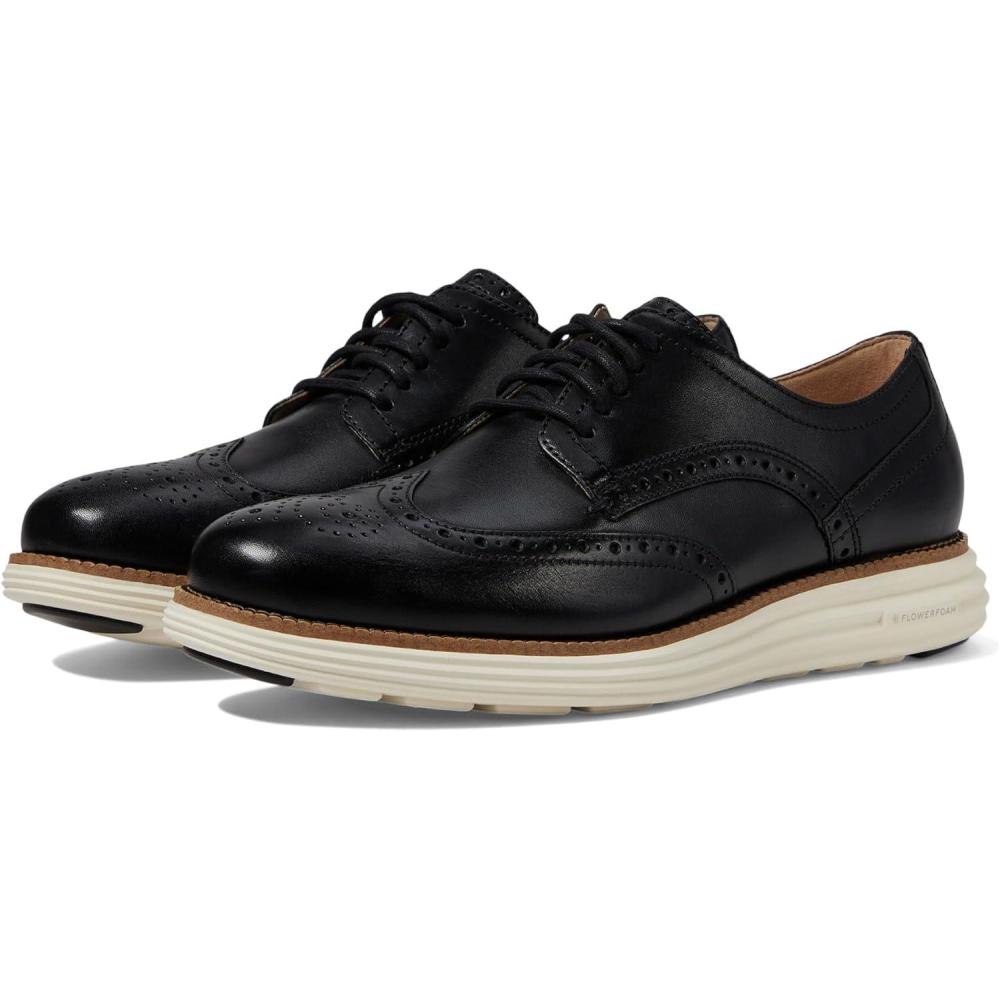 image:imageCole Haan Mens OriginalGrand Remastered Wingtip OxfordsBlackIvory
