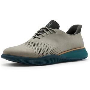 Cole Haan Mens 6.Zerogrand Laser Cut Quick-on(Ultimate Gray Nubuck/Raven/Mediterranea)