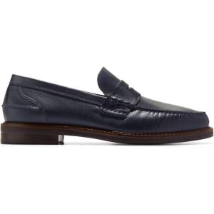 Cole Haan Mens Pinch Prep Penny Loafer(Navy Blazer/Dark Chocolate)