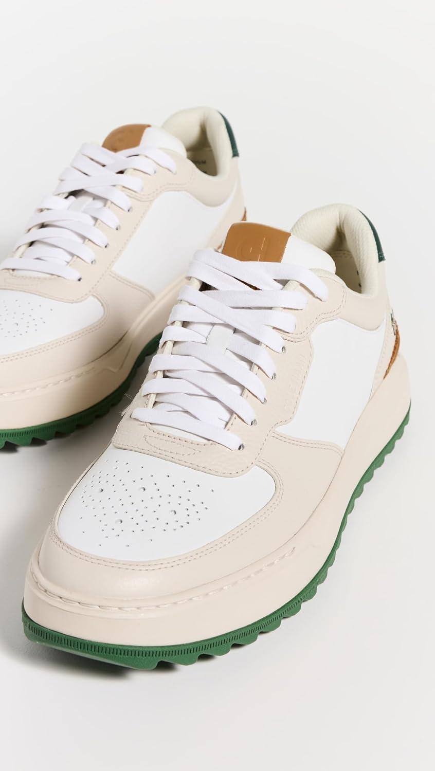 image:imageCole Haan Mens Grandpr Crossover Golf SneakersWhitecap GrayOptic WhiteIvoryMyrtle