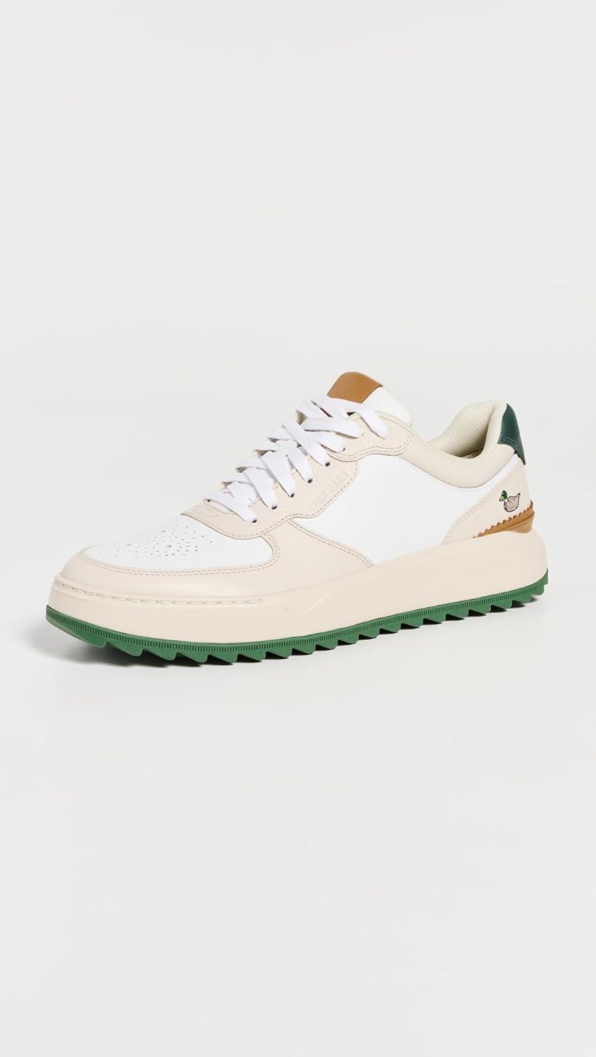 image:imageCole Haan Mens Grandpr Crossover Golf SneakersWhitecap GrayOptic WhiteIvoryMyrtle