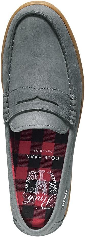 image:imageCole Haan Mens Pinch LTE Penny LoaferGray Pinstripe Milled Nubuck With Buffalo Plaid Lining