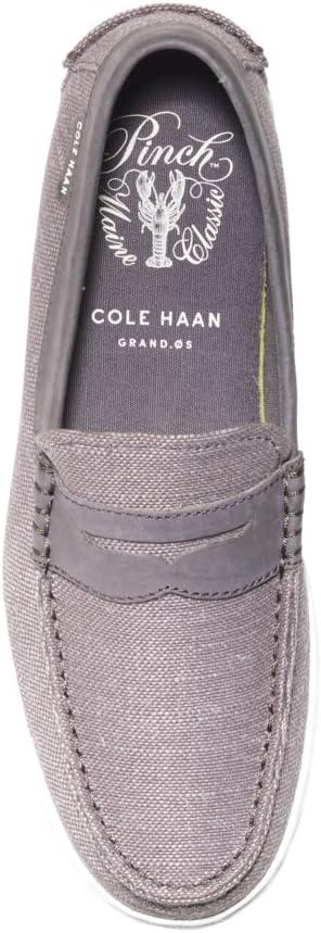 image:imageCole Haan Mens Pinch LTE Penny LoaferGrey Slubby CanvasMagnet Leather