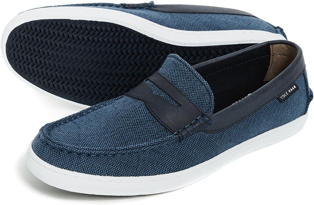 image:imageCole Haan Mens Pinch LTE Penny LoaferNavy Slubby CanvasNavy Ink Leather