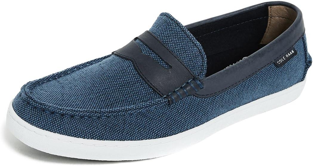 image:imageCole Haan Mens Pinch LTE Penny LoaferNavy Slubby CanvasNavy Ink Leather