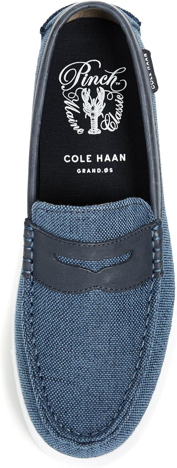 image:imageCole Haan Mens Pinch LTE Penny LoaferNavy Slubby CanvasNavy Ink Leather