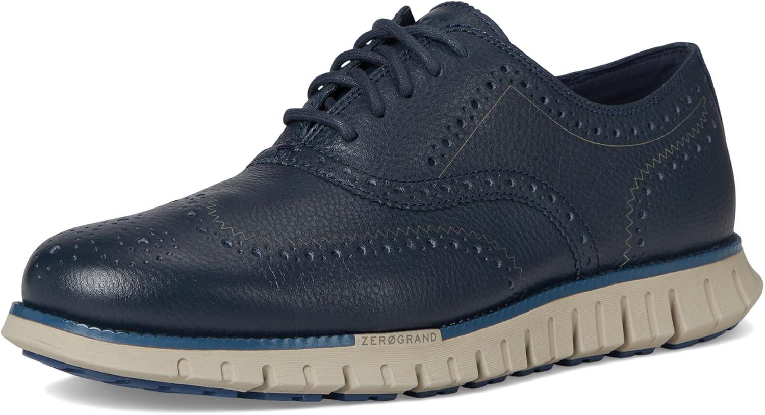 image:imageCole Haan Mens Zerogrand Remastered Wingtip OxfordBlueberryEnsign BlueDove