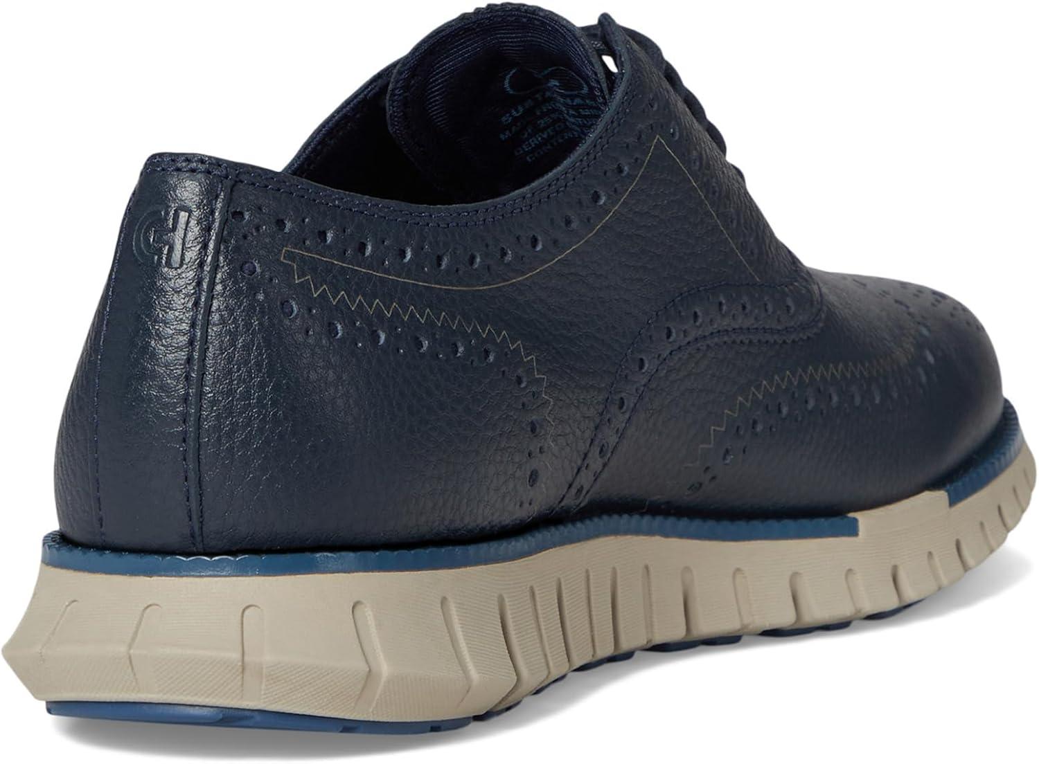 image:imageCole Haan Mens Zerogrand Remastered Wingtip OxfordBlueberryEnsign BlueDove