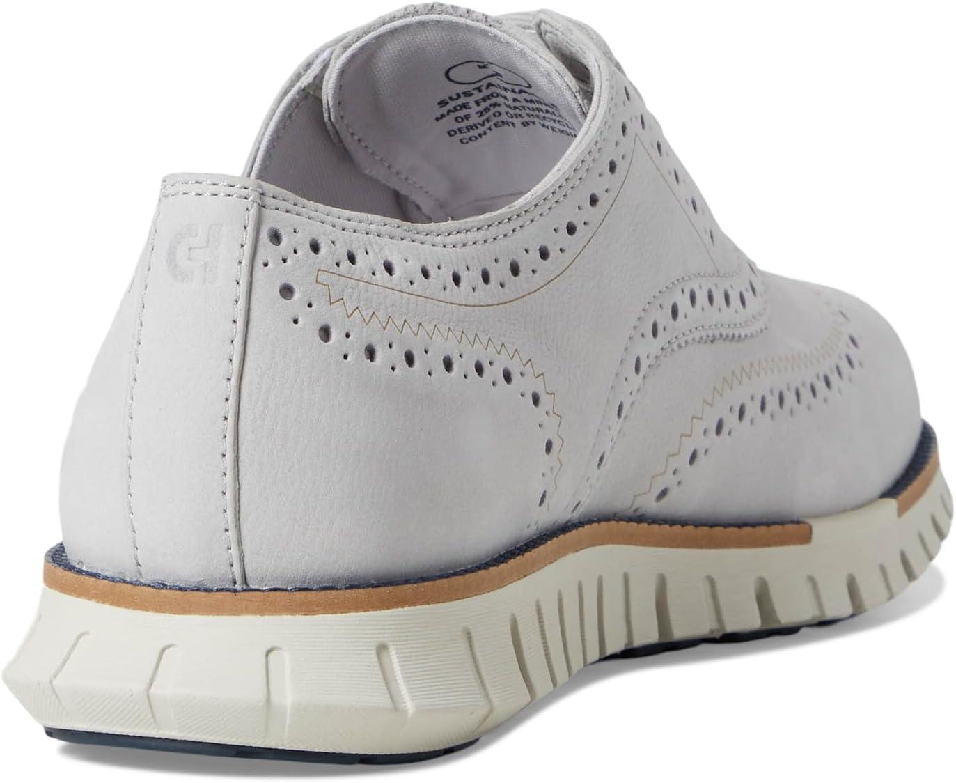 image:imageCole Haan Mens Zerogrand Remastered Wingtip OxfordMicrochip NubuckBig DipperIvory