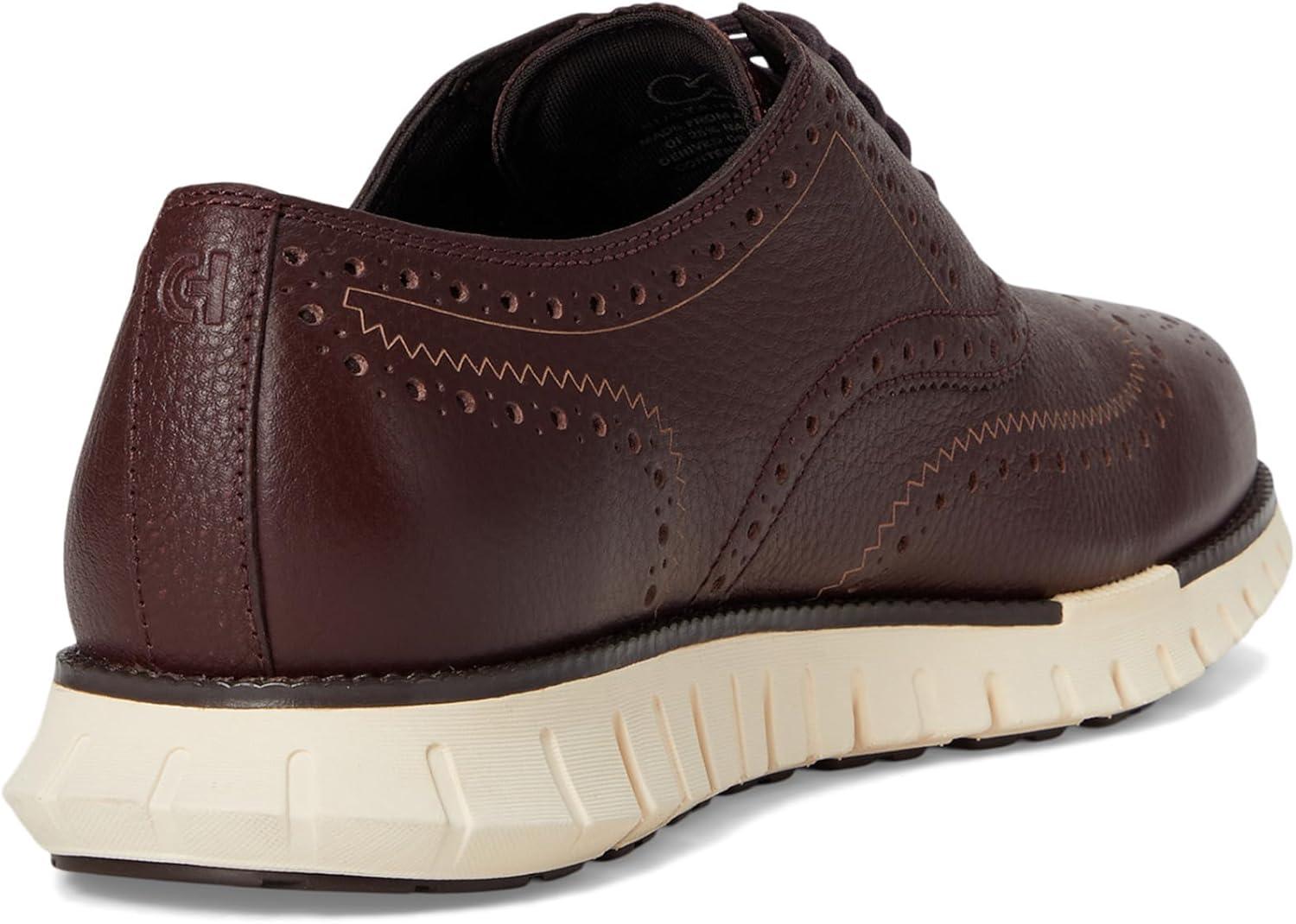image:imageCole Haan Mens Zerogrand Remastered Wingtip OxfordPinotDk ChocolateIvory