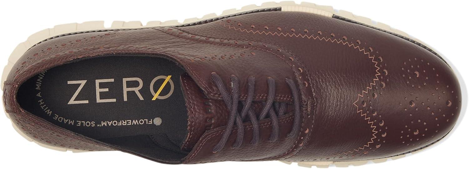 image:imageCole Haan Mens Zerogrand Remastered Wingtip OxfordPinotDk ChocolateIvory