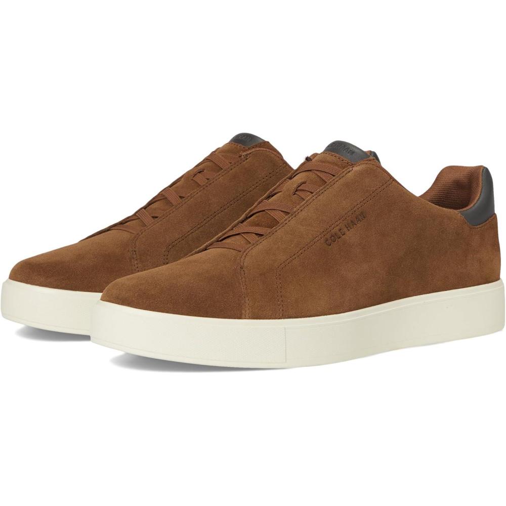 image:imageCole Haan Mens Grandpro Luxe SliponSpiced Brown SuedeRavenIvory