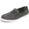 Grey Slubby Canvas/Magnet Leather