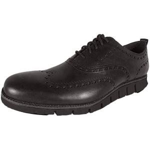 Cole Haan Men’s Zerogrand Remastered Wingtip Oxford(Black Leather/Black)