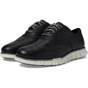 Cole Haan Men’s Zerogrand Remastered Wingtip Oxford(Black/December Sky/Glacier Gray)