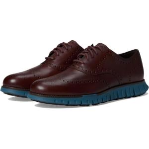 Cole Haan Men’s Zerogrand Remastered Wingtip Oxford(Hickory/Dark Chocolate/Indian Teal)