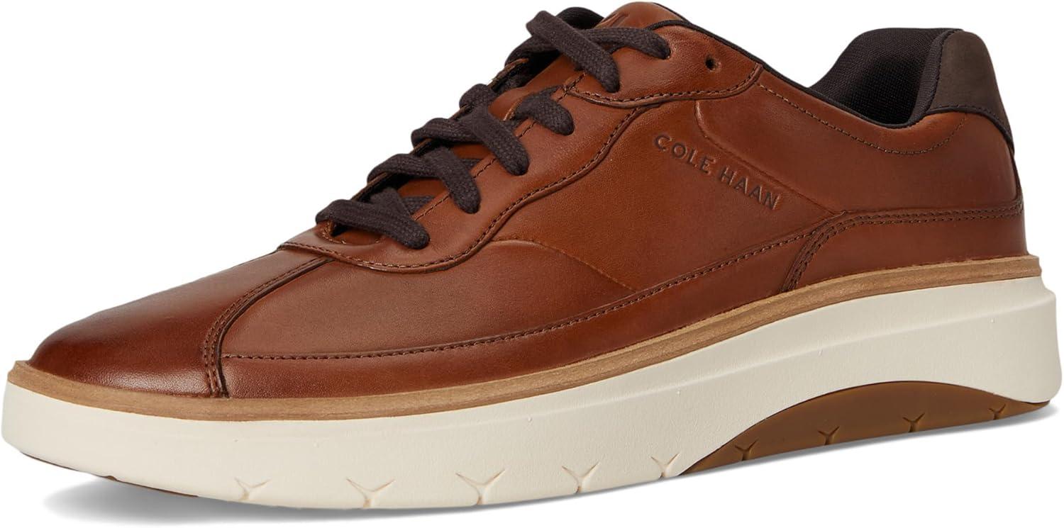 image:imageCole Haan Mens Grandpro Featherarc Bike Toe SneakersBritish TanIvory