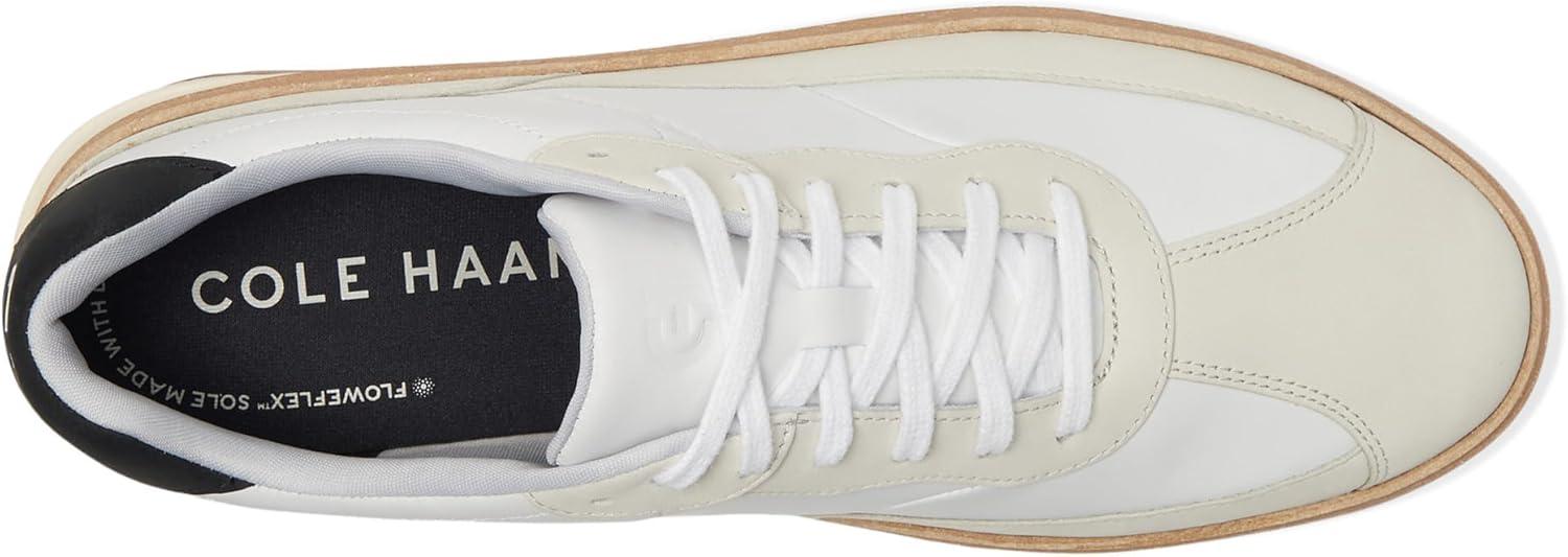 image:imageCole Haan Mens Grandpro Featherarc Bike Toe SneakersWhiteBlackIvory