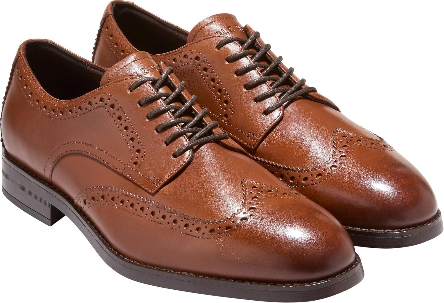 image:imageCole Haan Mens Harmon Grand WingtipBritish TanDark Brown