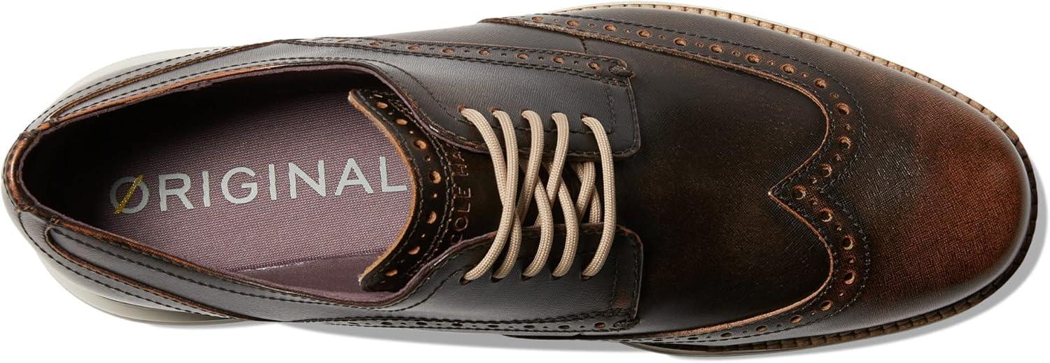 image:imageCole Haan Mens Original Grand Shortwing Oxford ShoesNatural TanSilver Birch