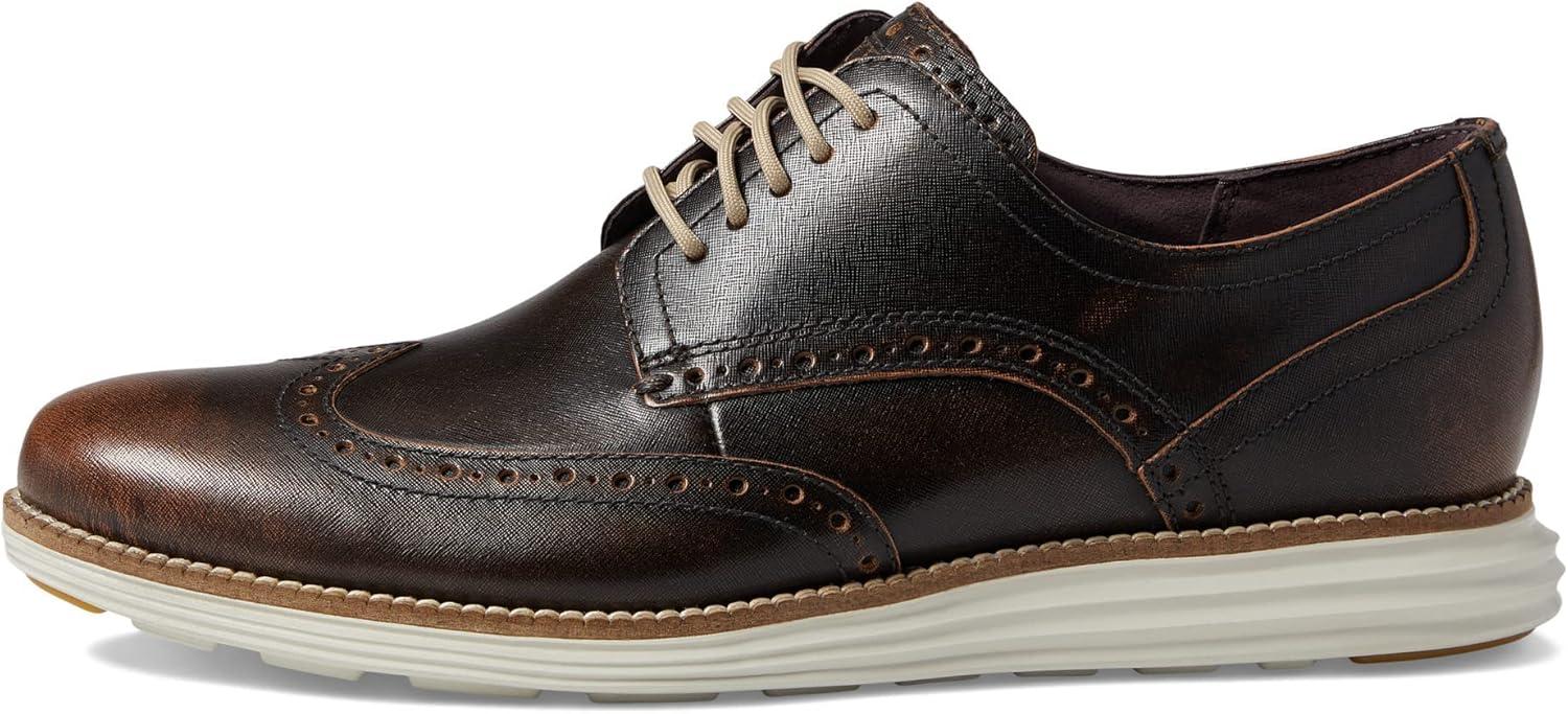 image:imageCole Haan Mens Original Grand Shortwing Oxford ShoesNatural TanSilver Birch