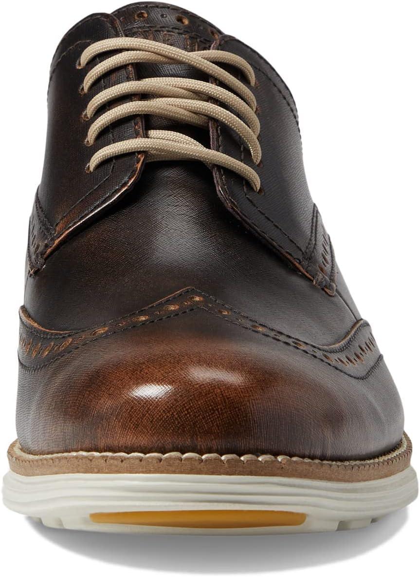 image:imageCole Haan Mens Original Grand Shortwing Oxford ShoesNatural TanSilver Birch