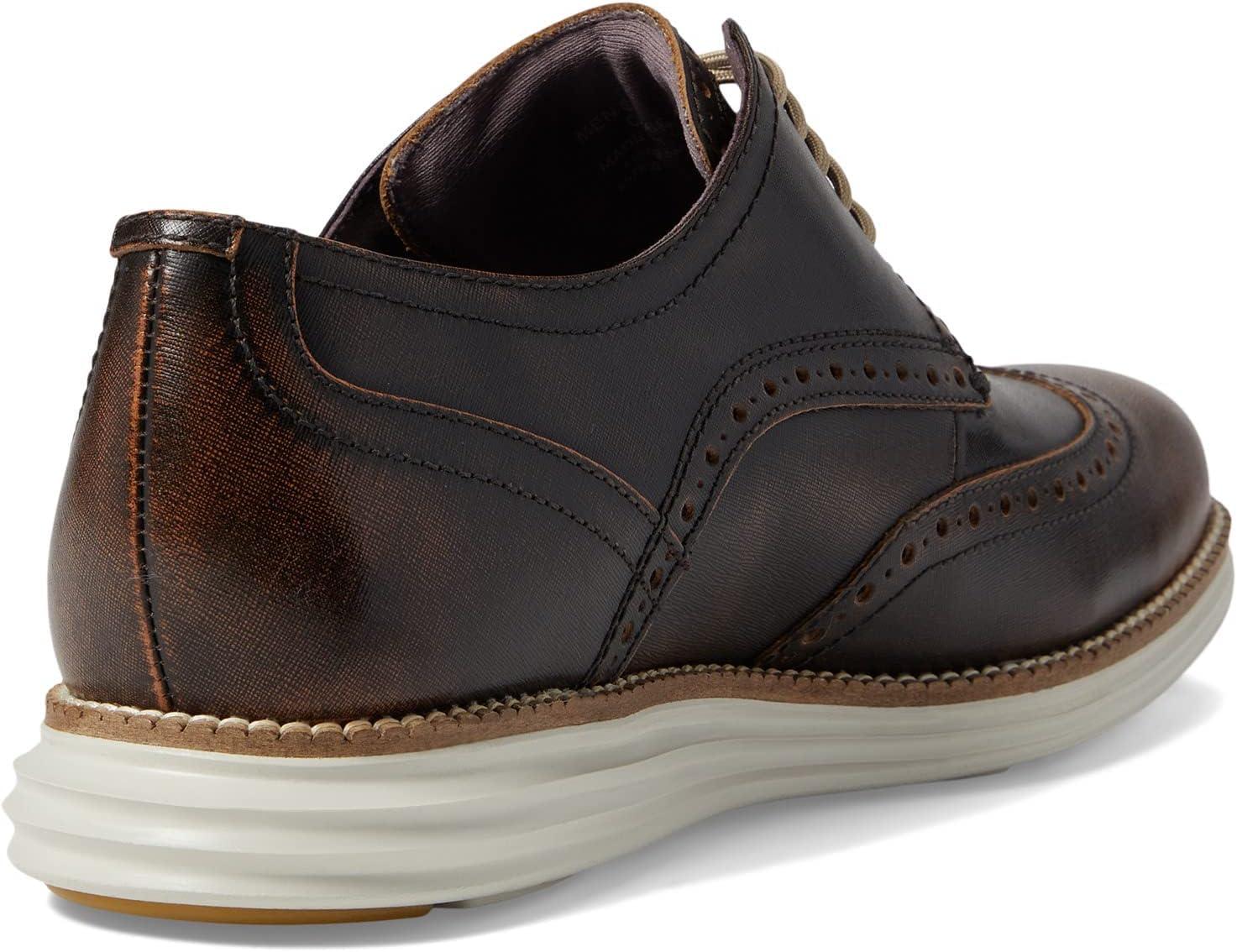 image:imageCole Haan Mens Original Grand Shortwing Oxford ShoesNatural TanSilver Birch