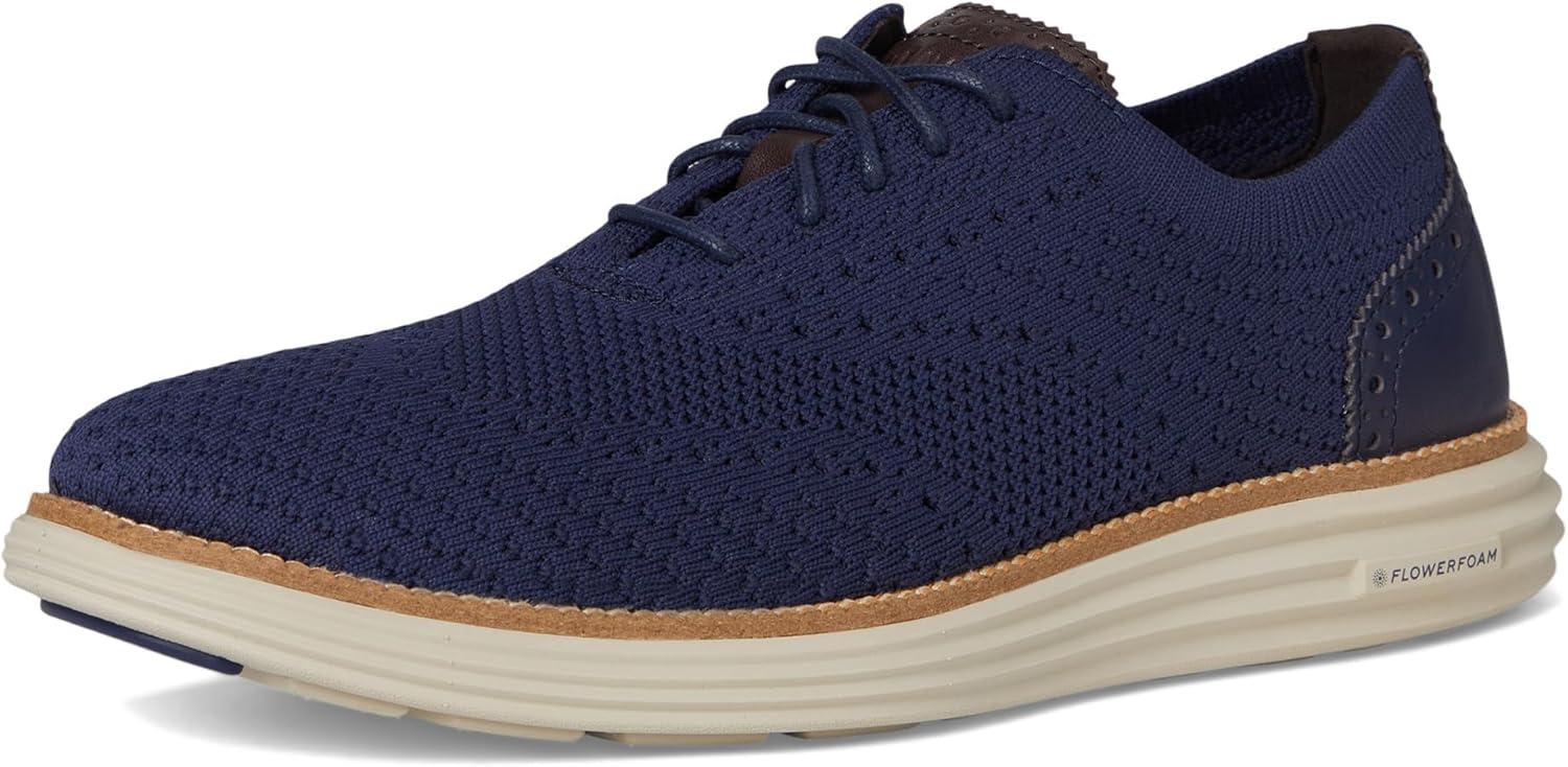 image:imageCole Haan Mens Originalgrand Remastered StitchliteMarine BlueDark ChocolateSilver Lining