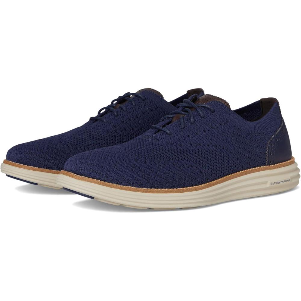 image:imageCole Haan Mens Originalgrand Remastered StitchliteMarine BlueDark ChocolateSilver Lining